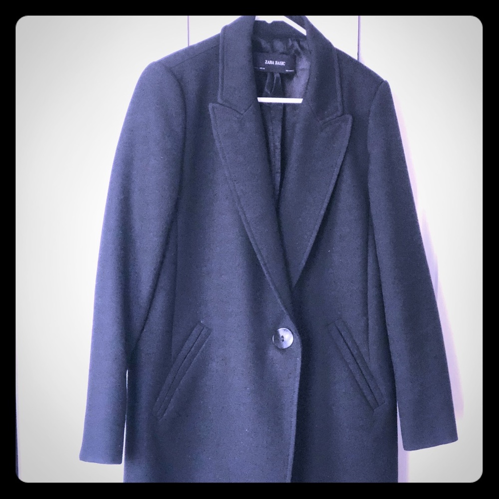 Black Zara overcoat